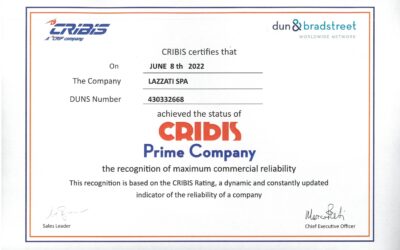 LAZZATI S.p.A. Cribis Prime Company Certificate