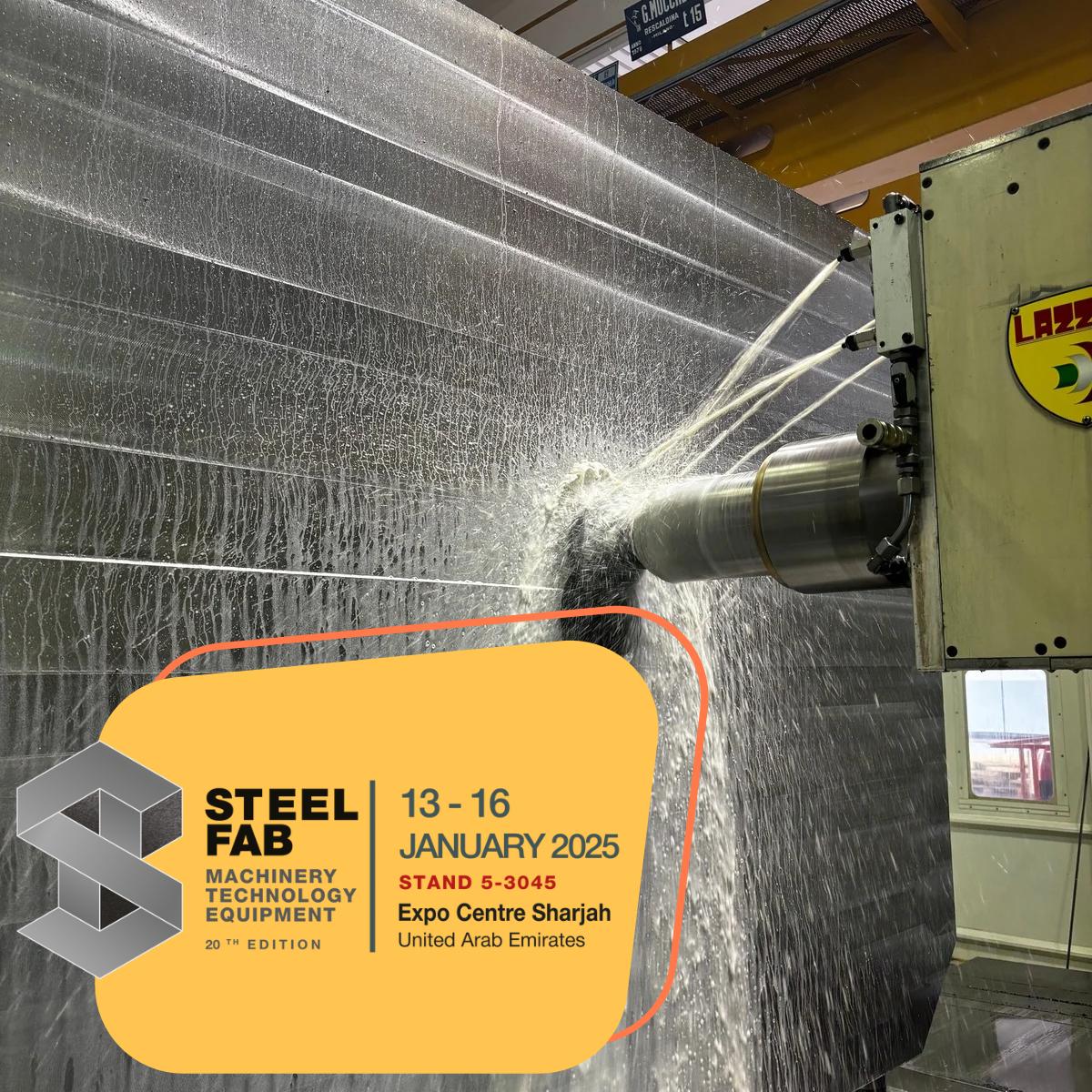STEEL FAB MACHINERY TECHNOLOGY EQUIPMENT LAZZATI SPA HIGH PERFORMANCE BORING MILLS TRADE FAIR EXHIBITION