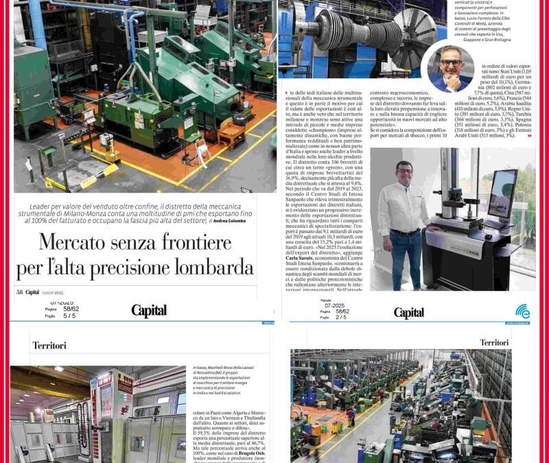 LAZZATI interviewed by Capital: export, technology and industrial continuity