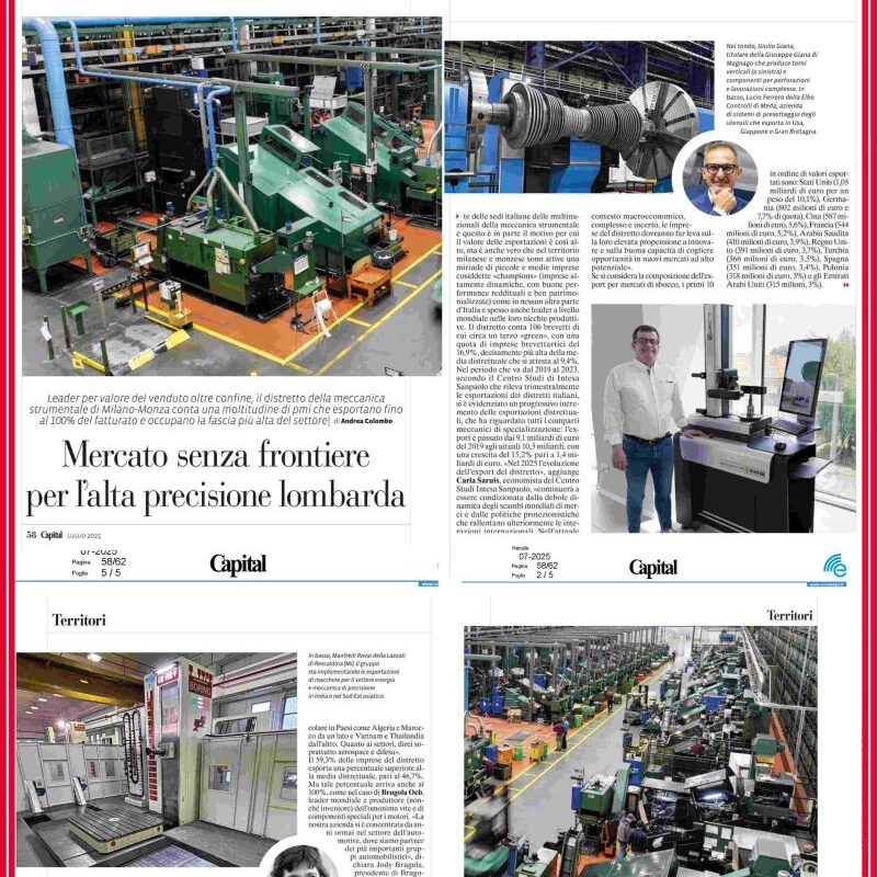 CAPITAL INTERVISTA MARKETING MANAGER LAZZATI SPA LAZZATI intervistata da Capital: export, tecnologia e continuità industriale