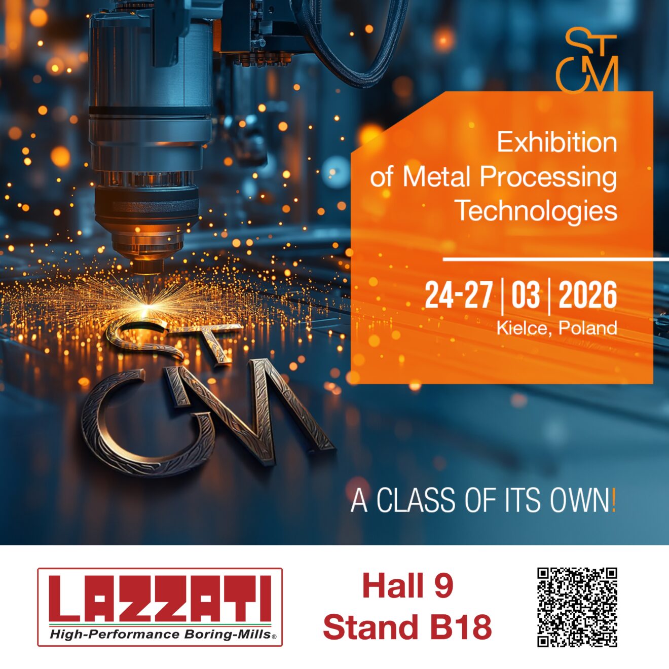 LAZZATI hydrostatic boring and milling machines at STOM-TOOL exhibition in Kielce Poland