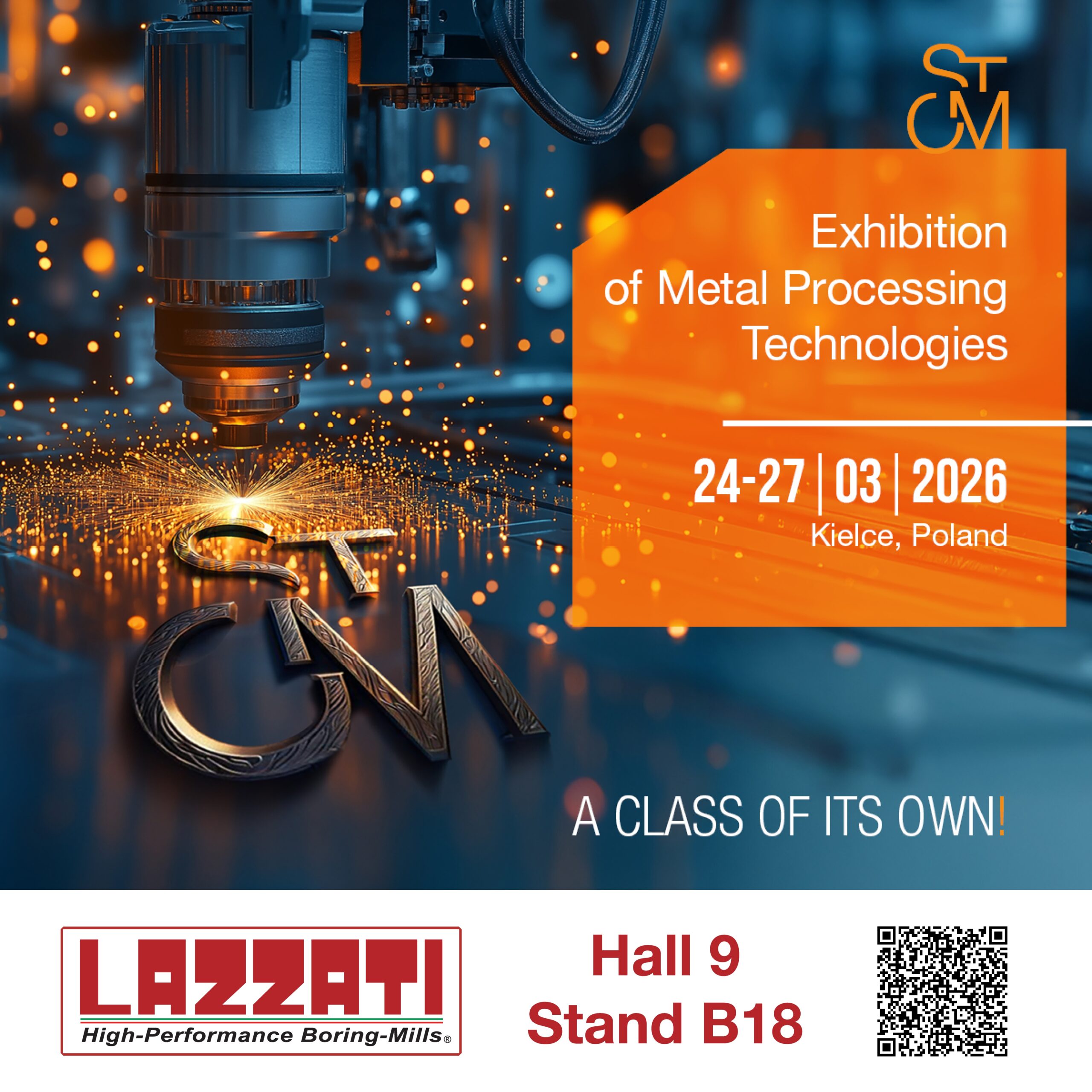 LAZZATI hydrostatic boring and milling machines at STOM-TOOL exhibition in Kielce Poland